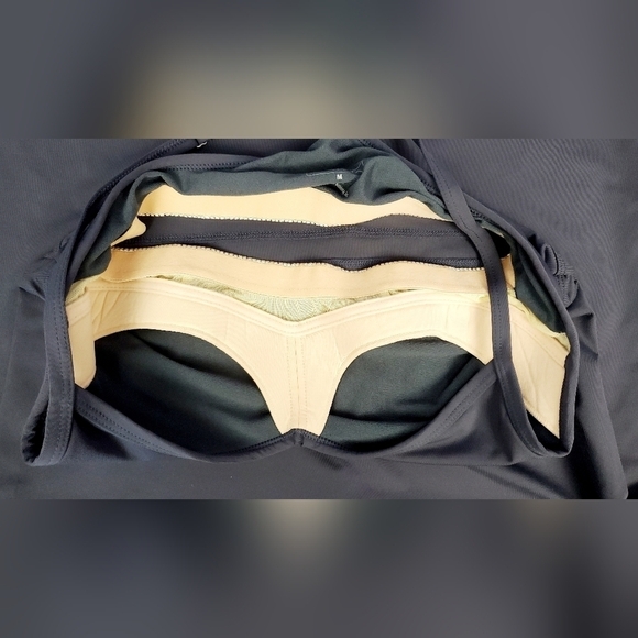 Athleta Grey Outdoor Workout Racerback Dress Size M #4 - Picture 7 of 11